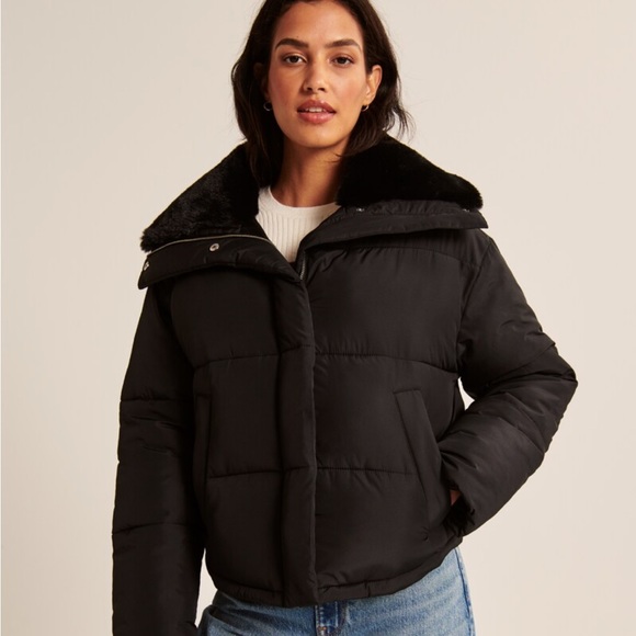BNWT Abercrombie & Fitch - Elevated Mini Puffer Jacket - Picture 4 of 4